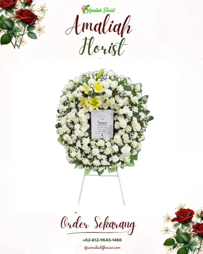 Krans Bunga Duka Cita di Sunter Jaya